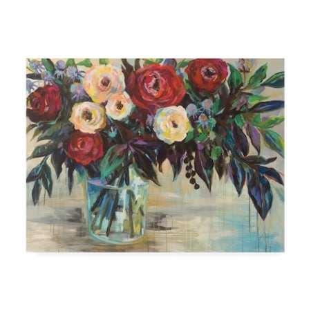 Jeanette Vertentes 'Winter Floral' Canvas Art,24x32